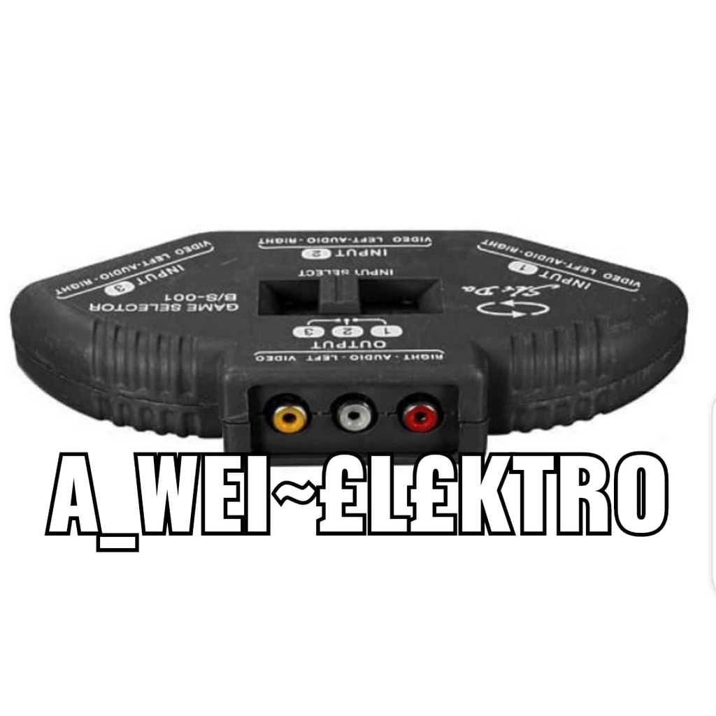 AV Switch 3 in 1 AV RCA Selector With AV RCA Cable