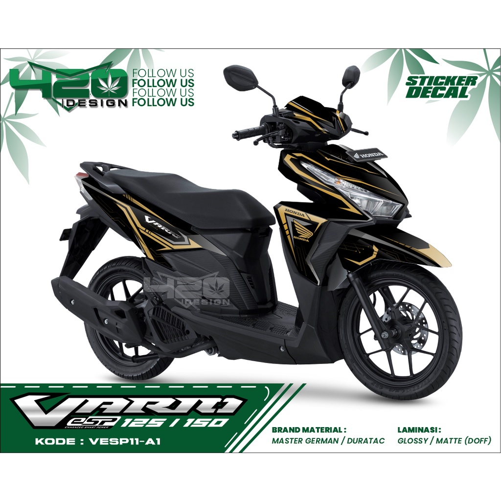 Decal Stiker Lis Body HONDA VARIO 125/150 ESP - Stiker Skotlet Full Bodi Vario 125/150 ESP
