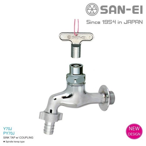 KRAN TAMAN SANEI KUNCI  KRAN SINK TAP WITH COUPLING SANEI Y70J