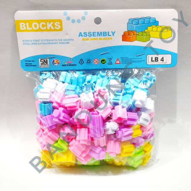Mainan edukasi anak Lego block/assembly building block LB4 GPT.0906