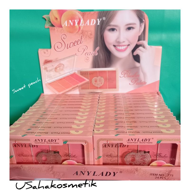 BLUSH ON ANYLADY SWEET PEACH 4WARNA / 3 WARNA PERPCS NO.775 /772/775B