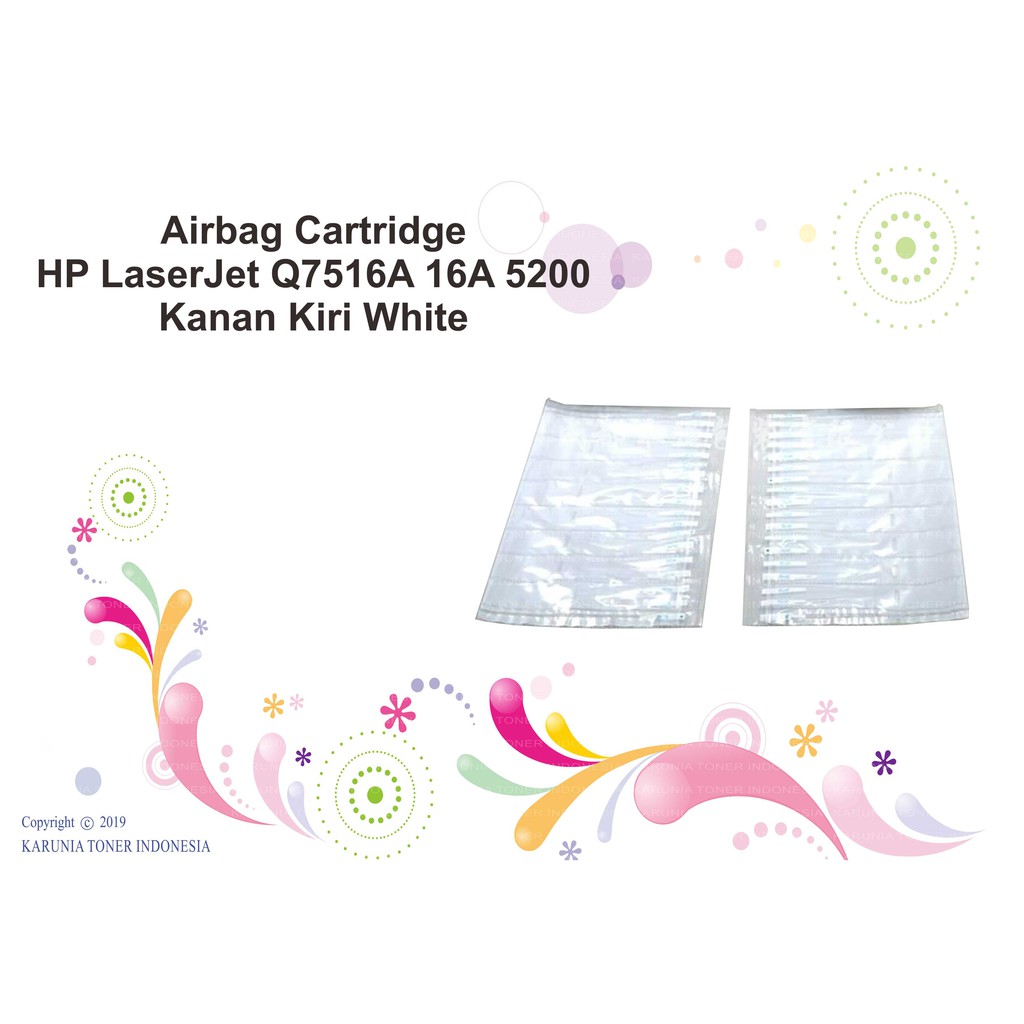 Airbag Air Bag Cartridge For HP Q7516A 16A 5200 Kanan Kiri White Putih