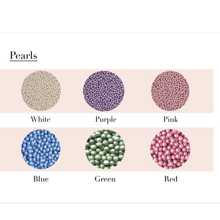 

Ht662D Pearls Mutiara Hiasan Kue Edible Kemasan 50G - Gold Ht5H