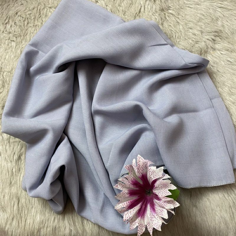 kerudung hijab segi empat bahan katun paris polos premium warna hijau muda mint / jilbab paris match