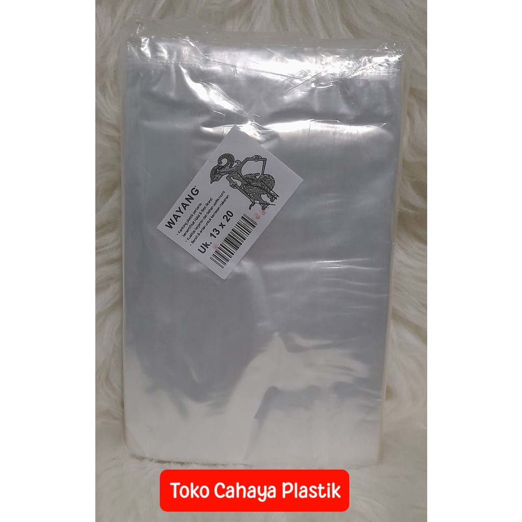 PLASTIK PP WAYANG 0,3 250GR UK 13x20 13x25 13x30
