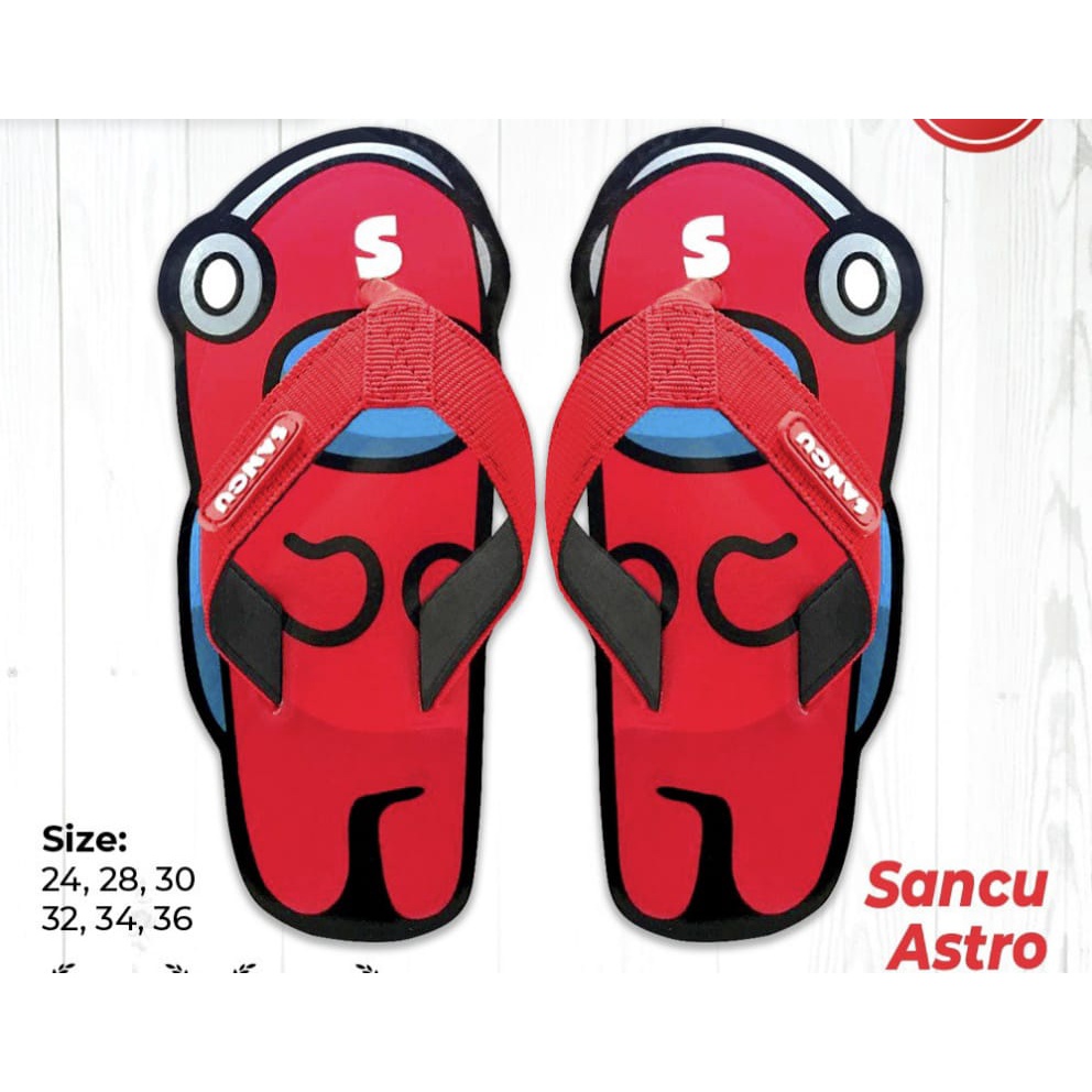 Sandal anak lucu AMONG sancu anak ASTRONOUT