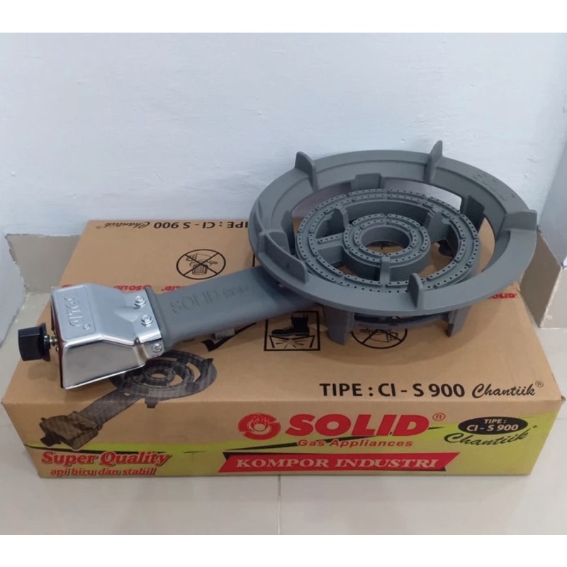 SOLID kompor gas tekanan rendah 1 tungku besar CL-S900