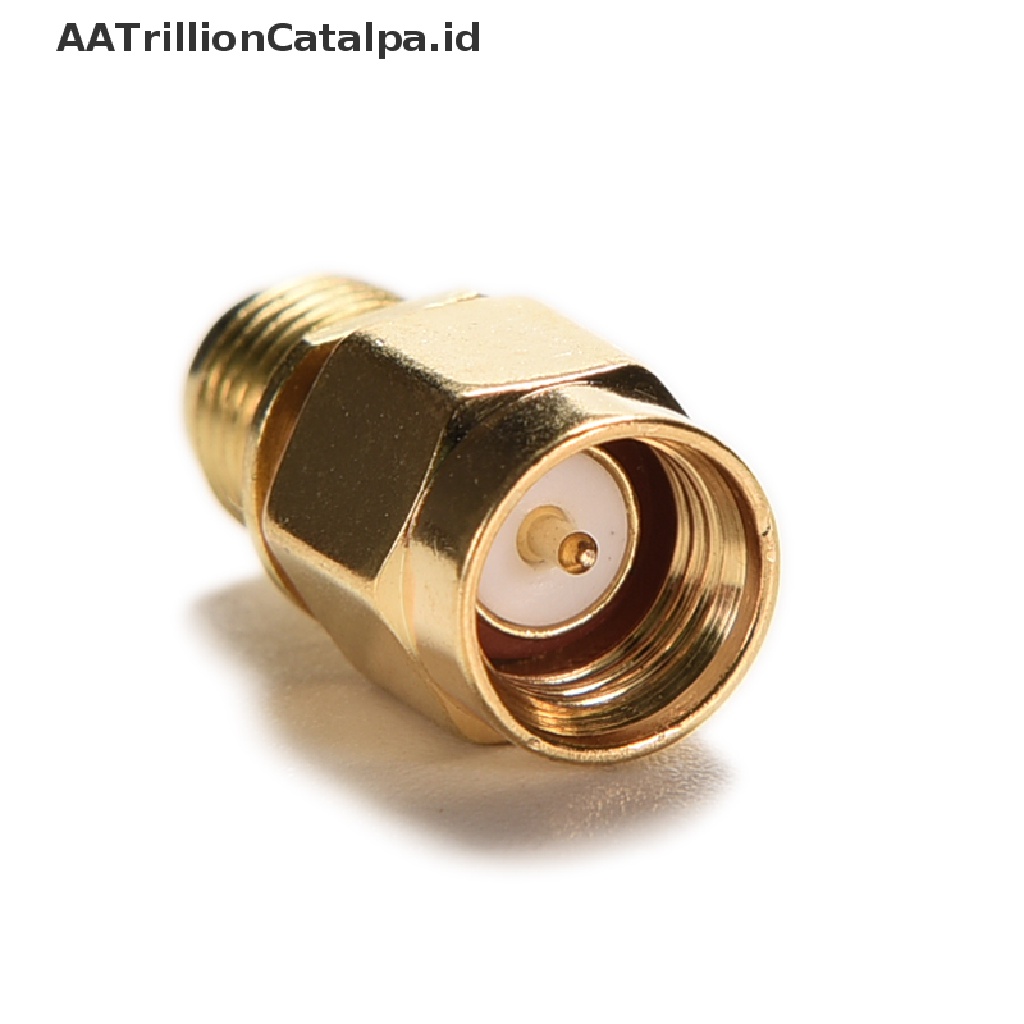 Aatrillioncatalpa Adapter Konektor RF Lurus Tengah Ke RP-SMA female