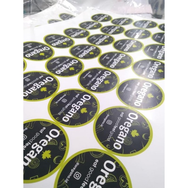 

Stiker label kemasan/makanan/minuman/stiker cromo A3+