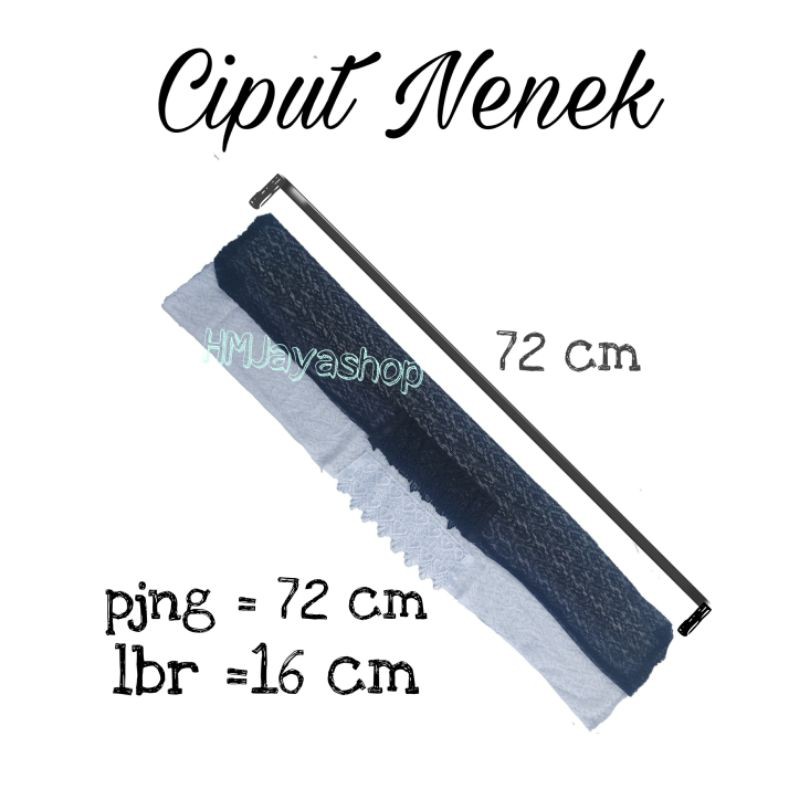 Ciput Renda Ikat Inner Renda Panjang Ciput Nenek