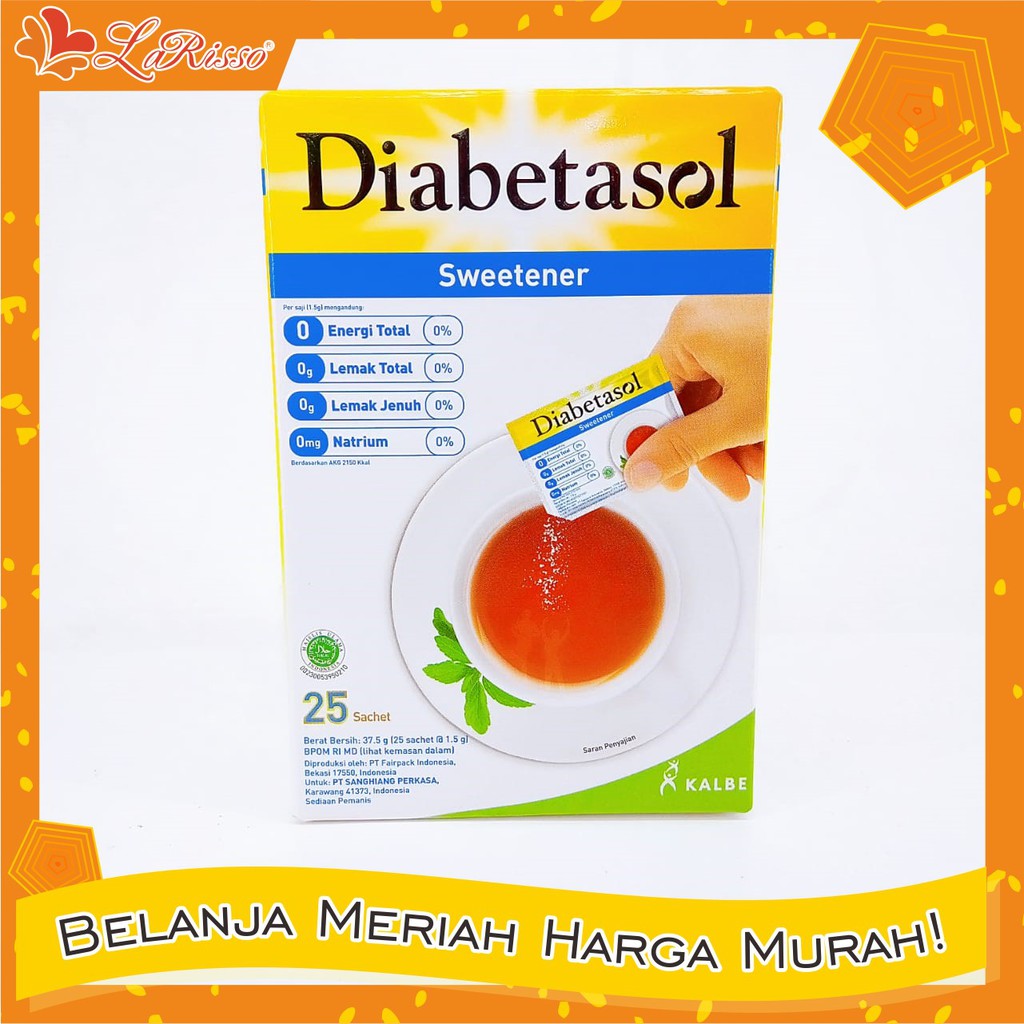 

DIABETASOL SWEETENER ZERO CALORIES ALL VARIAN