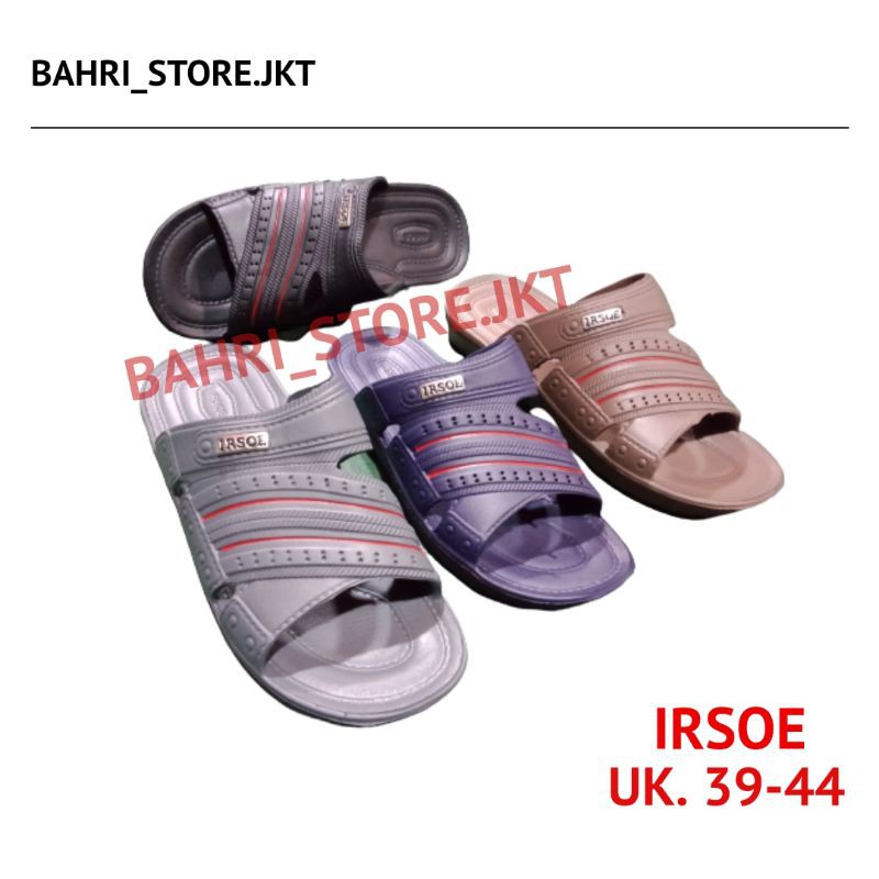 IRSOE Sandal Karet Pria Dewasa Full Karet | Sandal Karet Irsoe Pria SlipOn | Sandal Karet Selop Pria