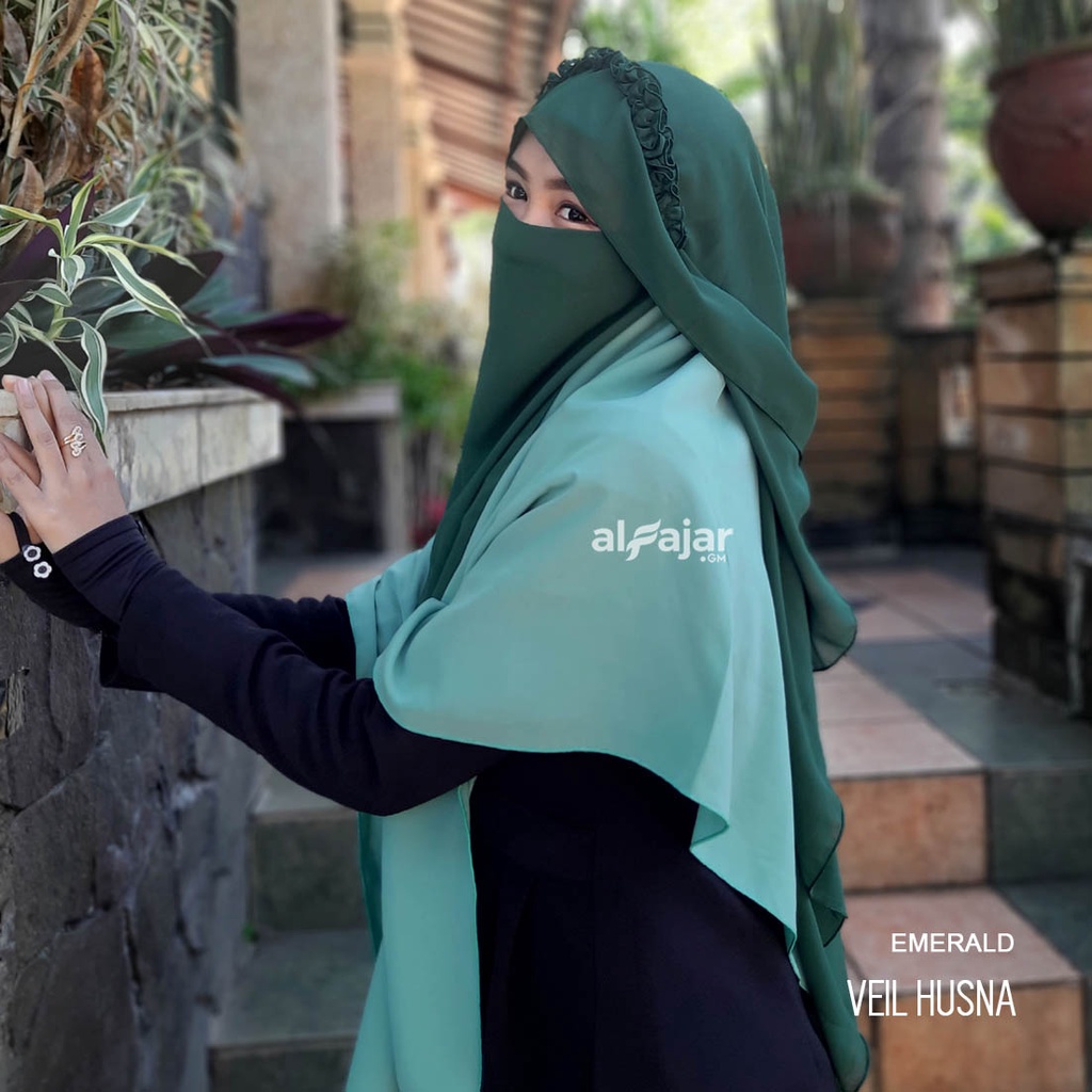 CADAR NIQOB BANDANA Veil Husna Dua Layer by Alfajar