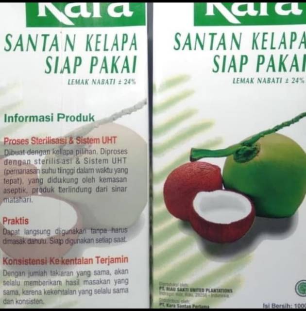 Kara Santan 1 lt / Santan Kara 1000 ml