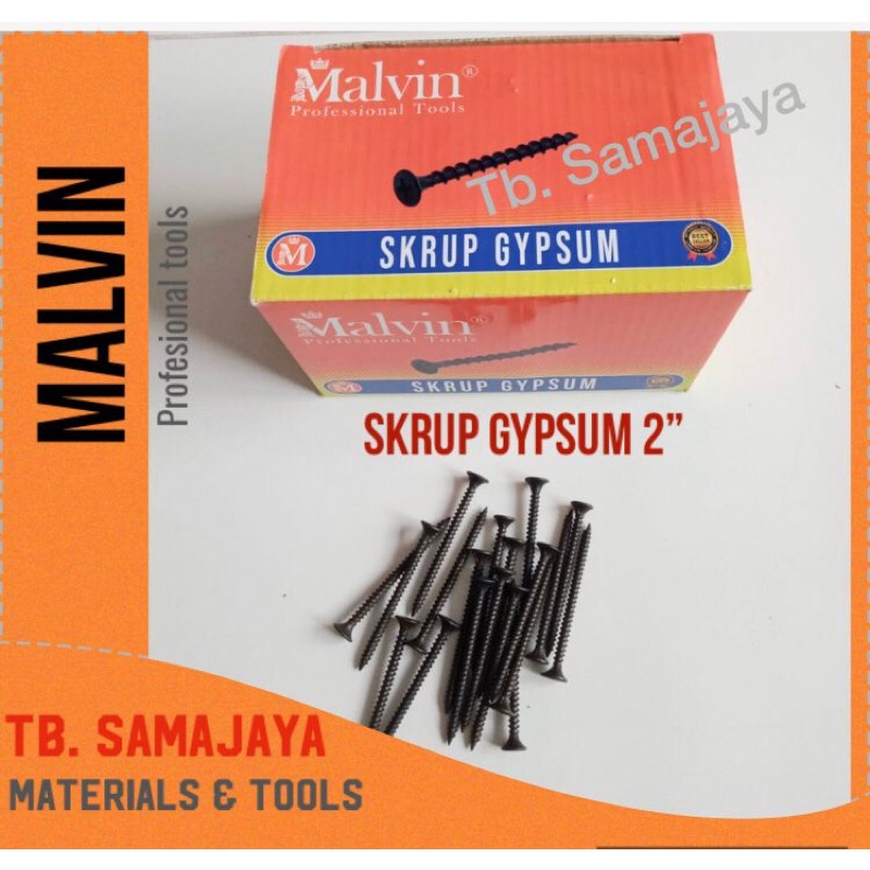 Sekrup Gypsum 2” atau 5 cm. skrup gypsum gipsum gypsun BAJA TAJAM baut gipsum