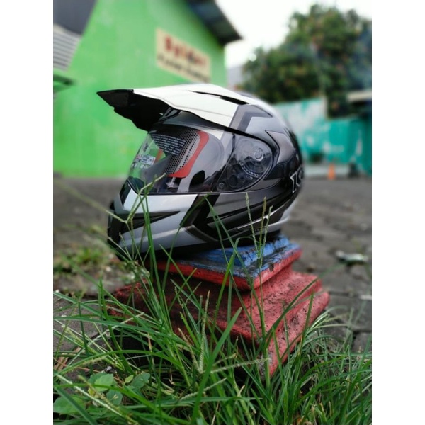 HELM KYT ENDURO_KYT SUPERMOTO DOUBLE VISOR