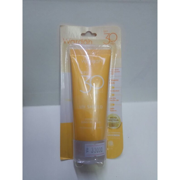 Wardah UV Shiel Spf 35 PA+++ Essential Suncreen Gel 40ml  - Wardah Suncreen/Sunblok