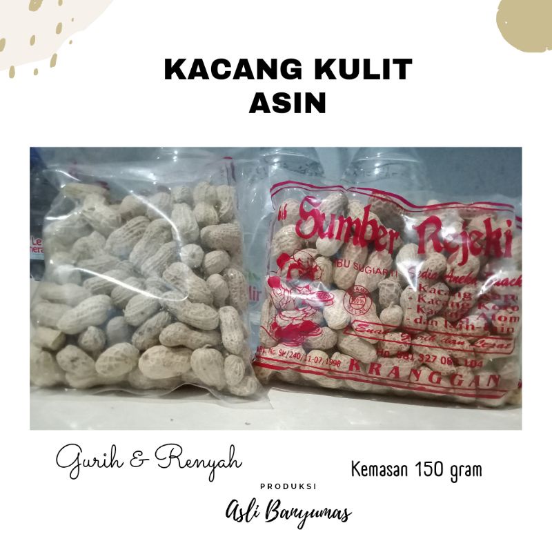 

KACANG KULIT ASIN MURAH | KHAS BANYUMAS | FREE GIFT MIN BELANJA 50K (all item)