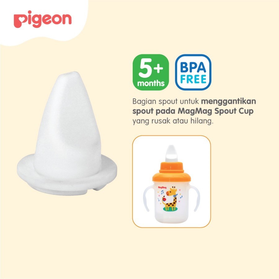 PIGEON Magmag Spare Spout Mag Mag Dot Pengganti Pigeon Magmag Step 2