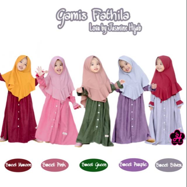 Gamis fathila Jasmine hijab
