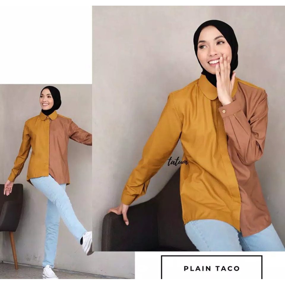 KEMEJA TATUM TWO COLOURS PLAN TACO