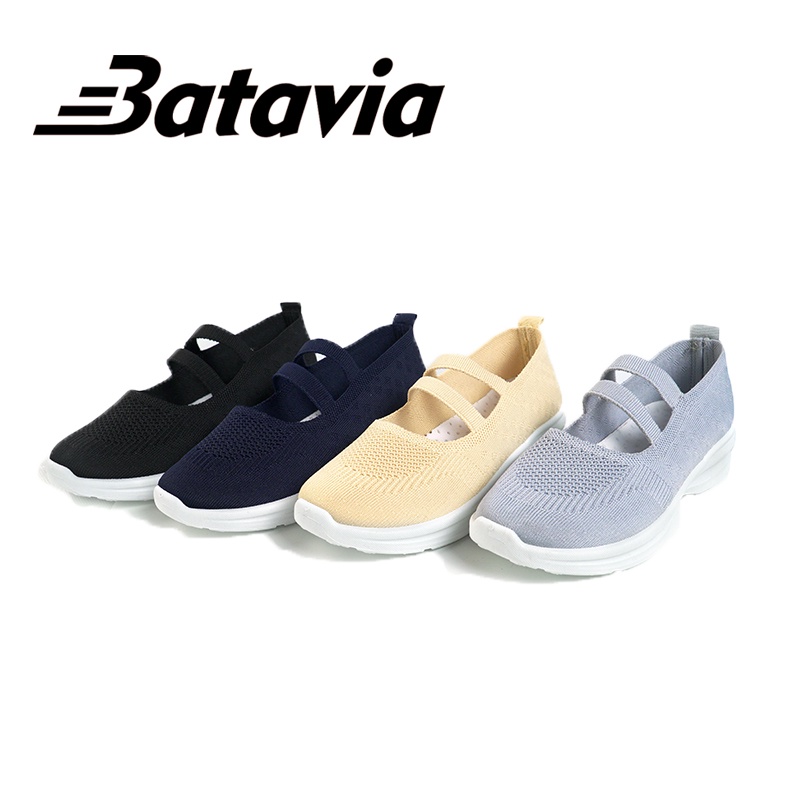 Batavia Shoes  import sepatu fashion sepatu wanita bernapas slip on sepatu permium sepatu flat rajut A25