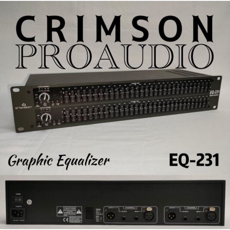 Equalizer CRIMSON 231 Original Dual 31 band 2x31 EQ-231