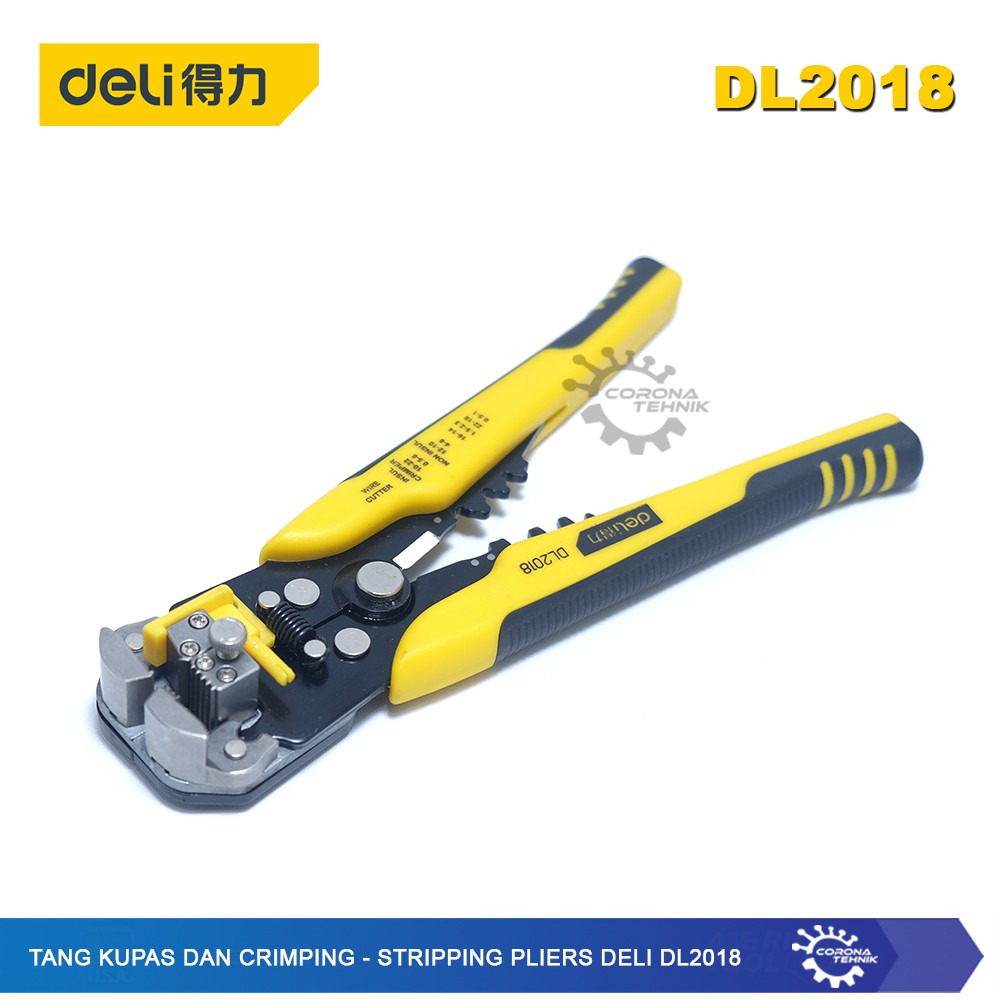 DL2018 - Tang Kupas dan Crimping - Stripping Pliers Deli