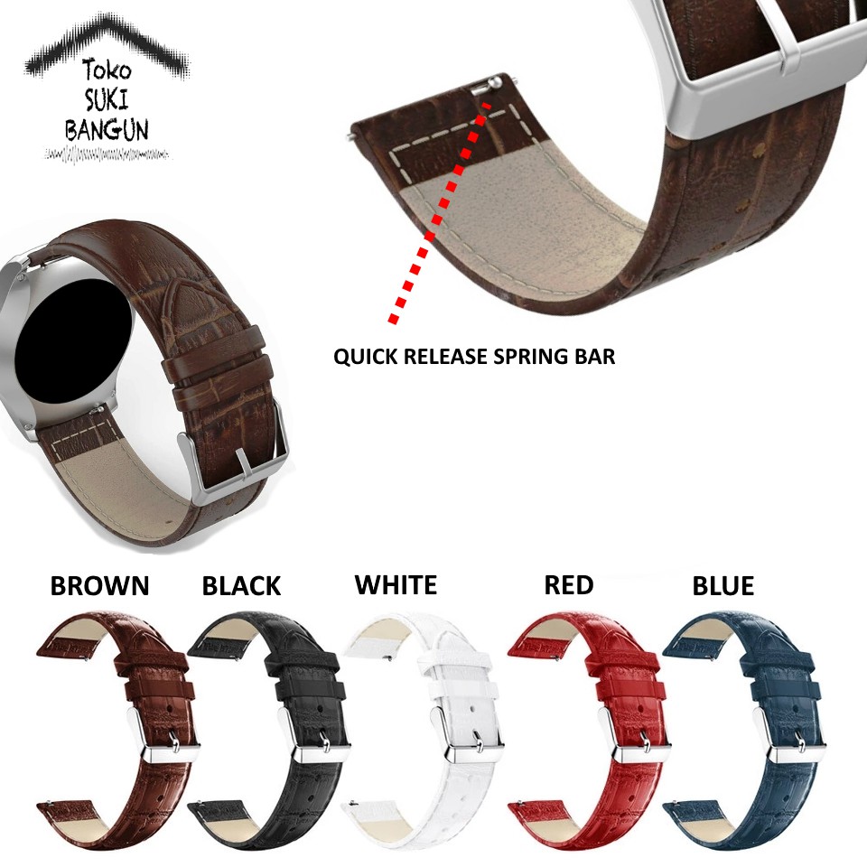 TALI JAM 20mm QUICK RELEASE Kulit Leather Vintage Watch Band Strap