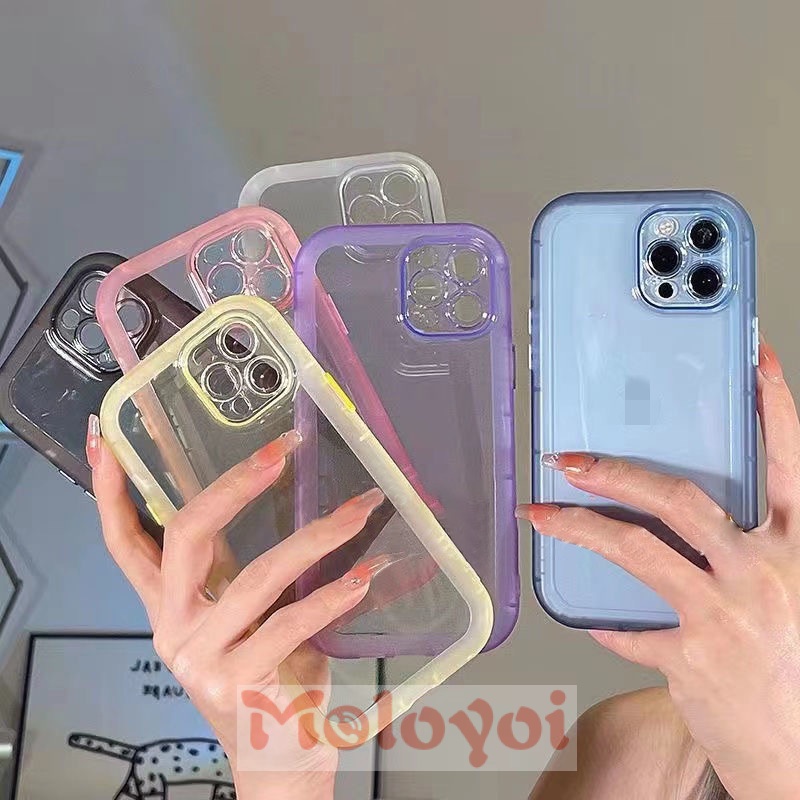 Soft Case TPU Warna Permen Polos Tahan Debu Untuk IPhone 12 11 Pro Max X XR Xs Max