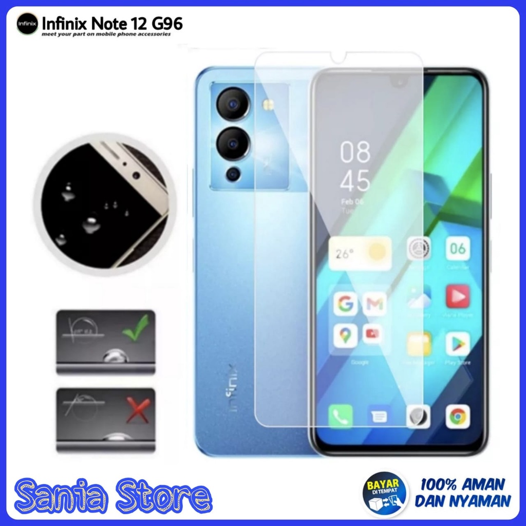 Tempered Glass INFINIX NOTE 12 G96 / INFINIX NOTE 12 Bening Screen Protector Handphone