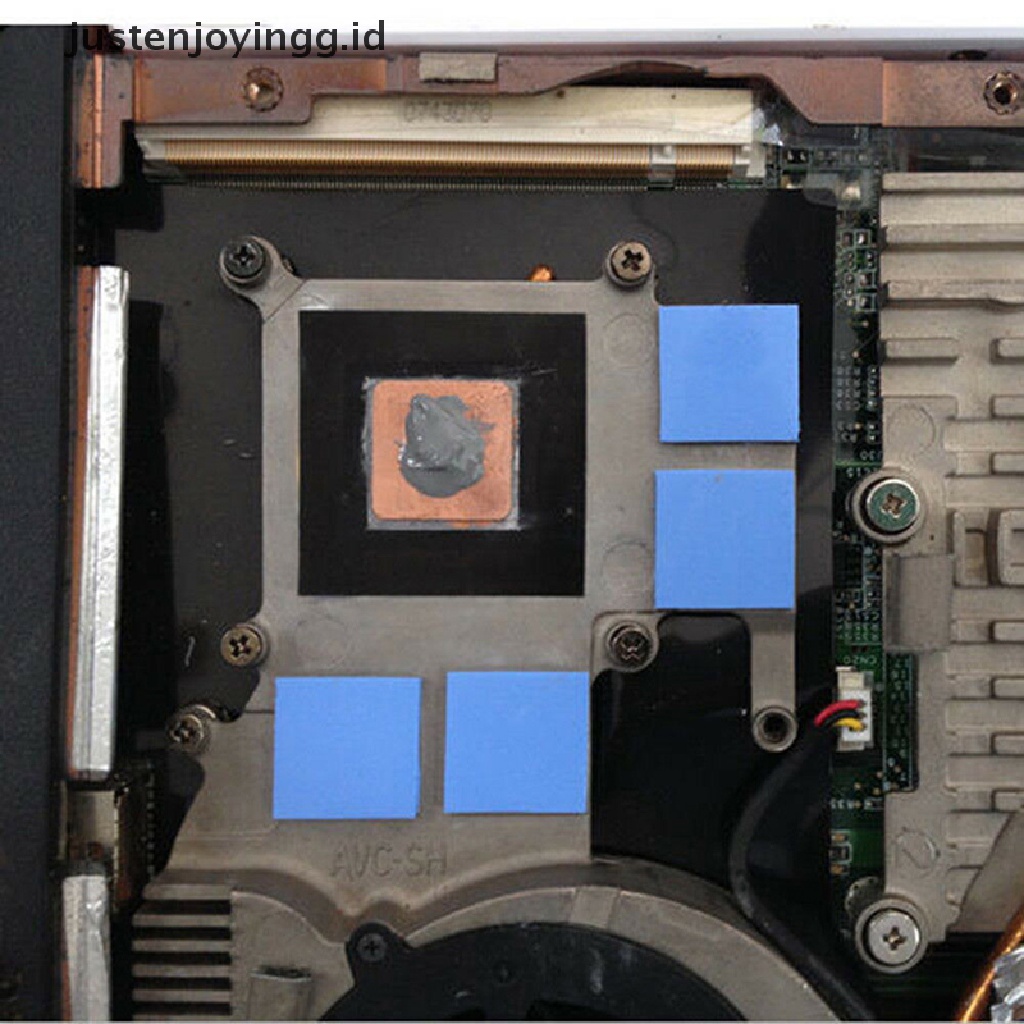 Pad Silikon Konduktif Termal Pendingin GPU CPU Ukuran 100mm X 100mm X 1mm