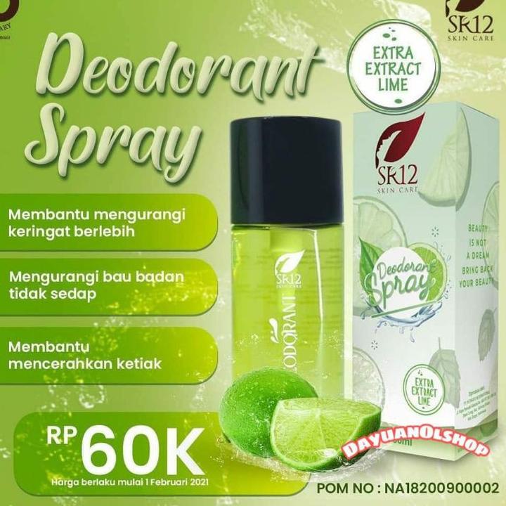 Terbaru DEODORANT SPRAY/SR12 / DEODORANT  SR12 / DEO SPRAY SR12 / deodorant spray sr12 penghilang ba