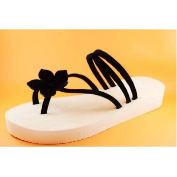 sandal wanita tali suede bunga