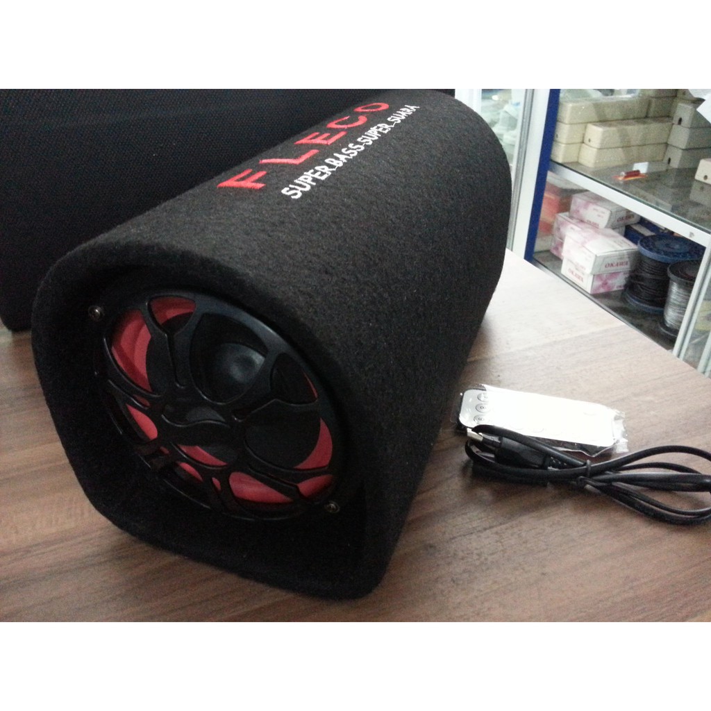 SPEAKER + Pemutar Musik BASS Bubut 5inch bisa untuk Audio Mobil FLECO