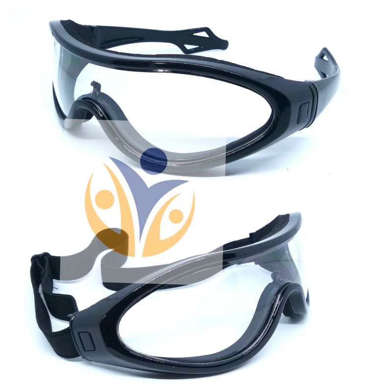 Kacamata safety apd goggle with rubber windshield