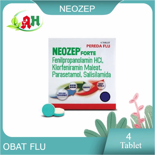 Neozep Forte STRIP Obat Batuk Pilek Flu Amplop Catch Cover Zk