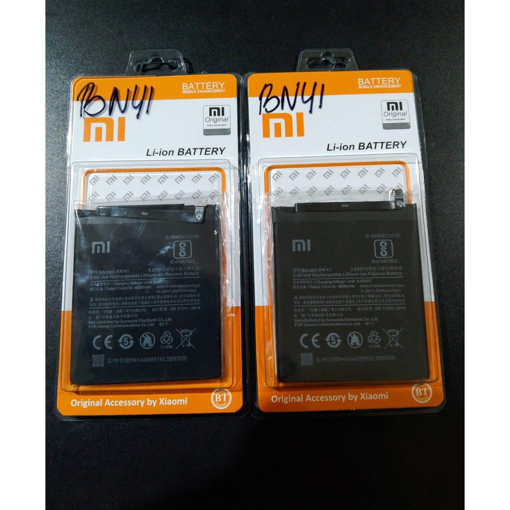 Baterai Batre Battery Xiaomi Redmi Note 4/BN41