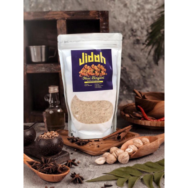 

beras basmati instant plus bumbu rempah briyani 350gr