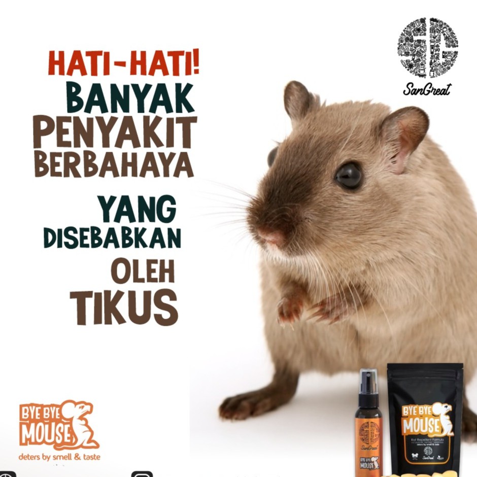 Semprotan tikus mobil semrptan anti curut mobil alat pengusir tikus rat repellent mesin kap mobil spray 250 ml Bye Bye Mouse non pestisida aman untuk rumah, motor, mesin mobil