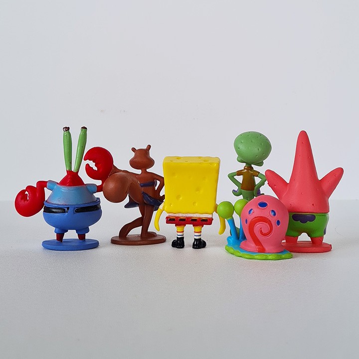 Set Figure Spongebob Pajangan Aquarium Bikini Bottom Sponge Bob