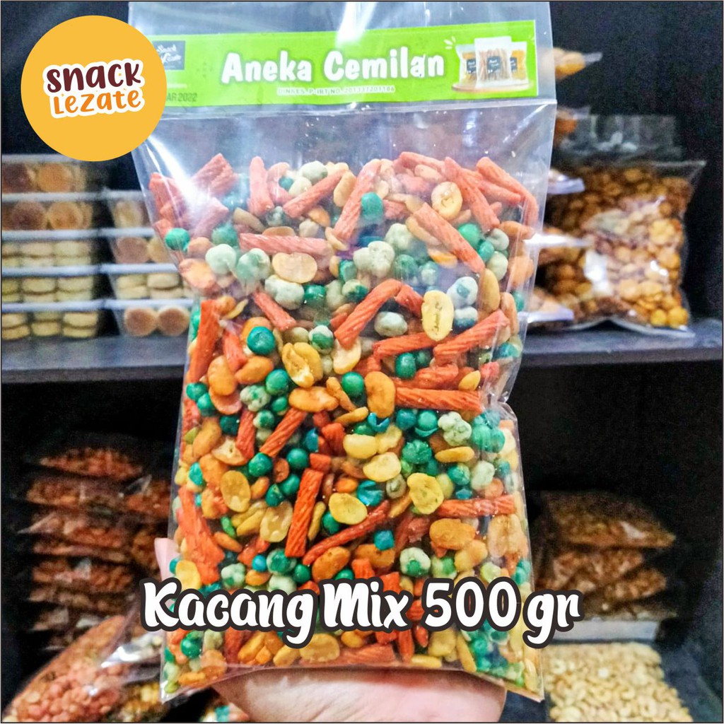 

Kacang Campur 500gr / Kacang Mix Kiloan Dua Kelinci Kacang Koro Bali Polong Tepung Pang Pang Lezate