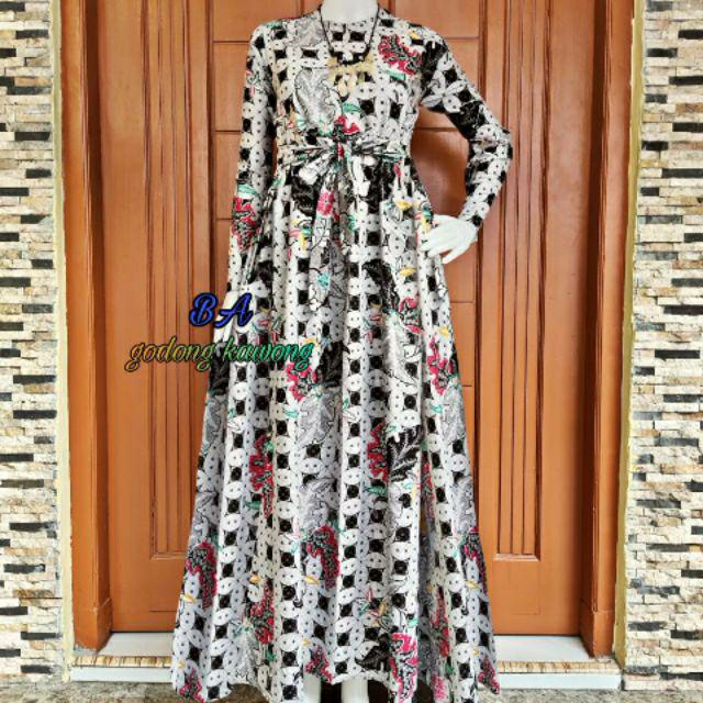 Gamis Batik Manggar, Padi,sekar,cantik,kubis,kipas,daun,kupu,nadine,gendis,kawung,termurah