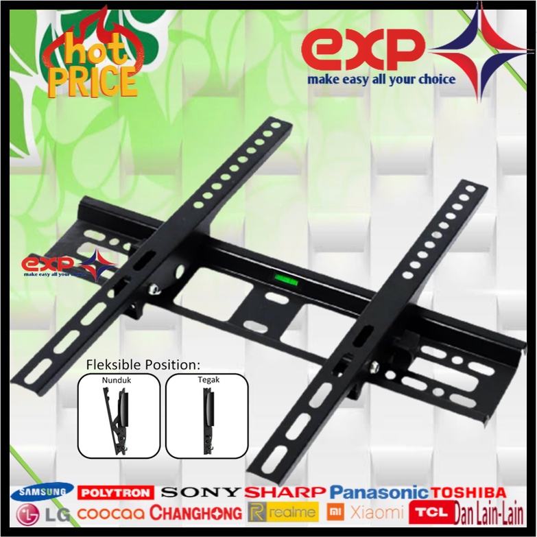 Garansi cocok!!! Bracket TV universal 42&quot; s/d 55&quot; Waterpas adjustable position-15