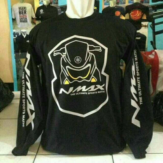 kaos lengan panjang/t shirt/baju keren MOTOR YAMAHA NMAX 02