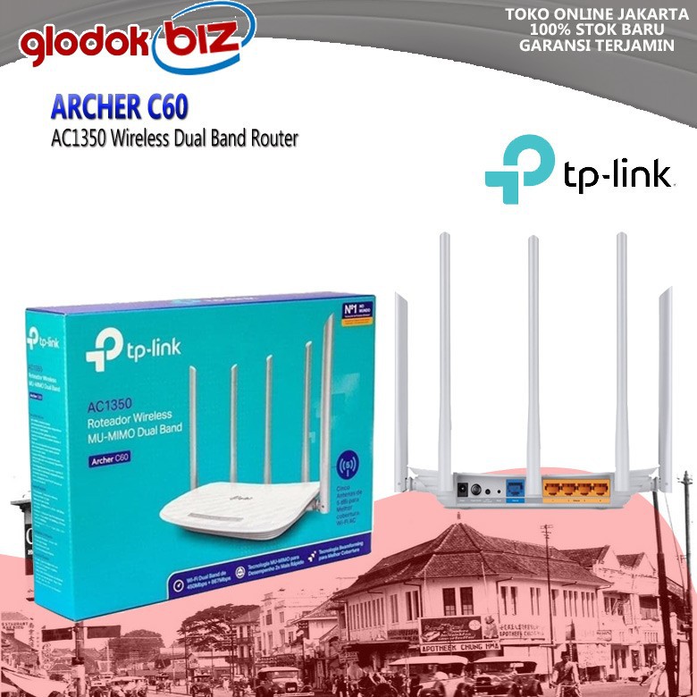 TPLink ARCHER C60 AC1350 Wireless Dual Band Router