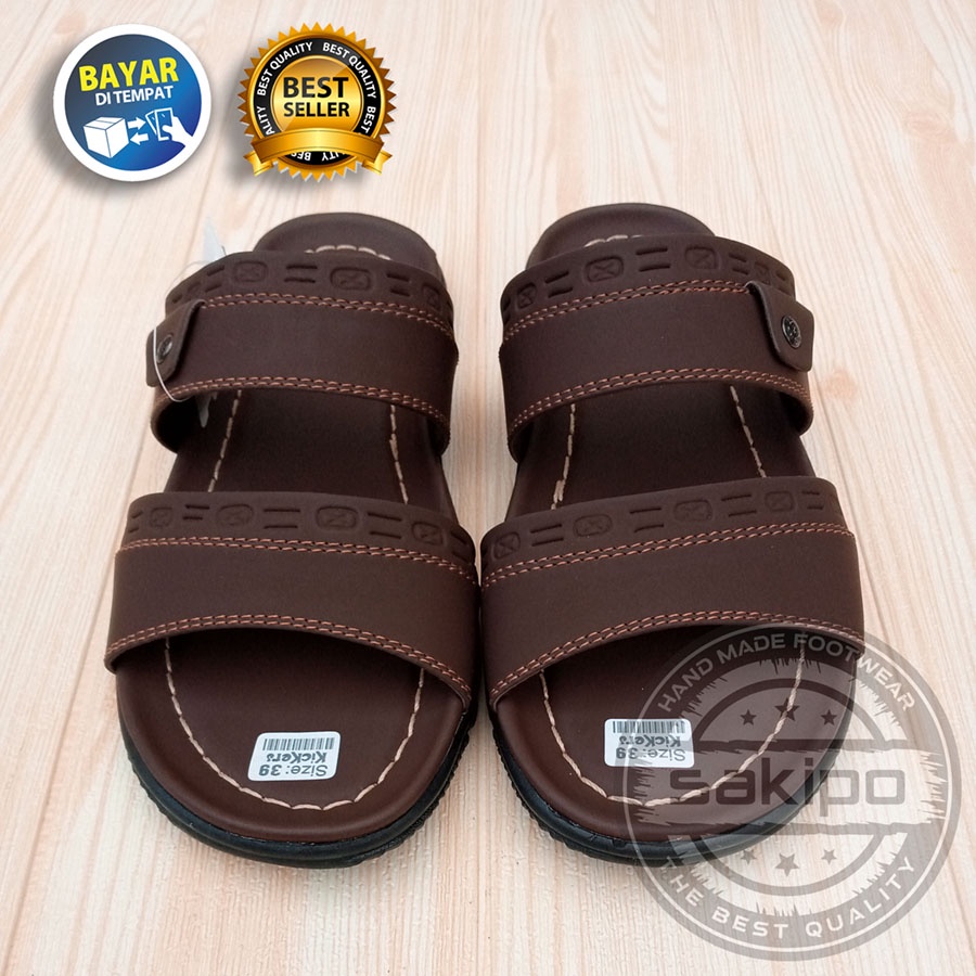 PROMO 2.2 COD SALE SANDAL PRIA DEWASA KICKERS BAN 2 TRENDI TERMURAH TERBARU / SANDAL SLOP TREPES KEREN / SAKIPO