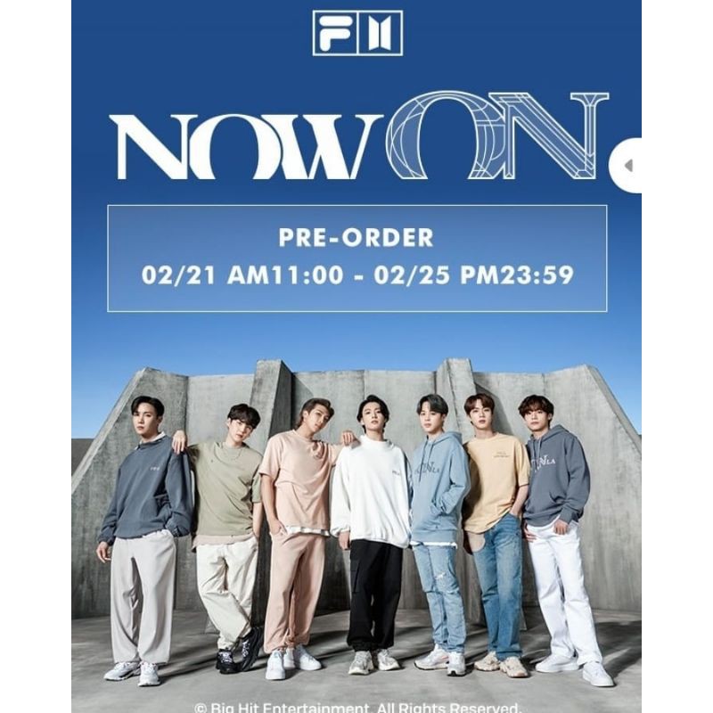 DP / PO FILA X BTS NOW ON
