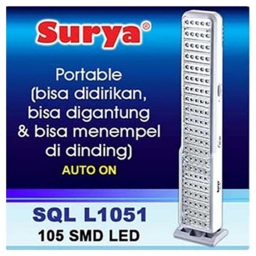 Surya Lampu Emergency LED PUTIH SQL L 1051 Lampu Darurat Jumbo