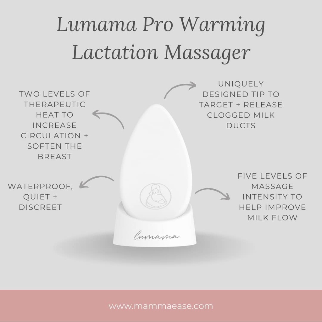 Lumama Pro Warming Lactation Massager | Alat Pijat Laktasi